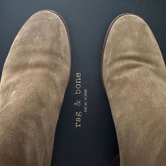 Rag & Bone Fleur Olive Suede Ankle Boots 9 - Picture 5 of 10